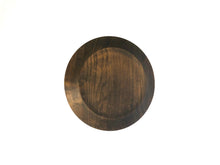 Load image into Gallery viewer, Japanese Handcrafted Wooden Iron Dyed Rim Plate Cherry 24cm -  染めリムプレート
