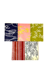 Load image into Gallery viewer, Japanese Washi Hand Printed Notebook A6 Bamboo - 和綴じノートA6 竹