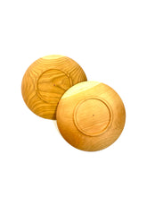 Load image into Gallery viewer, Japanese Handcrafted Hand curved Wooden Plate Cherry 21cm- 桜手彫り取り皿