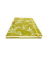 Load image into Gallery viewer, Japanese Washi Hand Printed Memory Book Bamboo Leaf - 思い出帳 笹