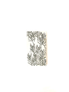 Japanese Washi Hand Printed Memory Book Pine - 思い出帳 松