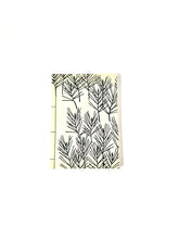 Load image into Gallery viewer, Japanese Washi Hand Printed Notebook A5 Bamboo Leaf - 和綴じノートA5 笹