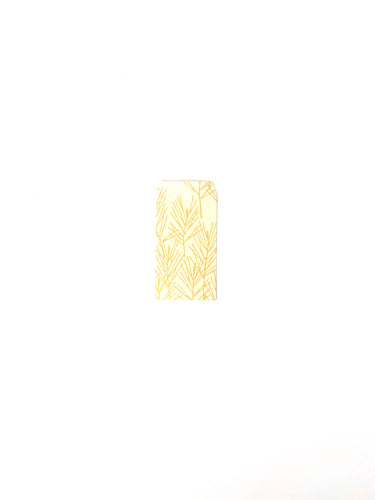 Japanese Washi Hand Printed Mini Envelopes Gold Pine