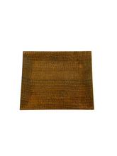 Load image into Gallery viewer, Japanese Handcrafted Wooden Iron Dyed Rectangular Plate Cherry 30x25cm-  桜の手彫り鉄染め角皿