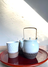 Load image into Gallery viewer, Japanese Ceramic Dobin Tea Pot Uroko - 粉引土瓶鱗柄