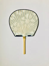 Load image into Gallery viewer, Indigo Dyed Japanese Fan - 藍染め団扇