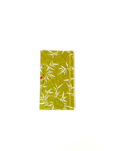 Japanese Washi Hand Printed Memory Book Bamboo Leaf