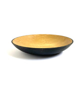Load image into Gallery viewer, Japanese Handcrafted Wooden Iron Dyed Dual Coloured Bowl Chestnut 24cm -  栗の外側鉄染め盛り皿