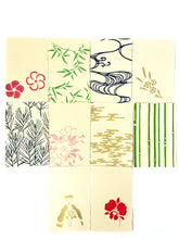 Load image into Gallery viewer, Japanese Washi Hand Printed Postcard Green Bamboo Leaf - 和紙絵ハガキ 笹/若竹