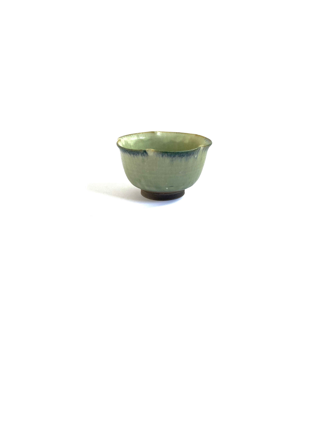 Japanese Ceramic Ash Glazing Small Flower Bowl 