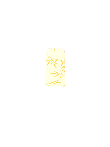 Japanese Washi Hand Printed Mini Envelopes Gold Bamboo Leaf