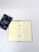 Load image into Gallery viewer, Japanese Washi Hand Printed Memory Book Water - 思い出帳　水