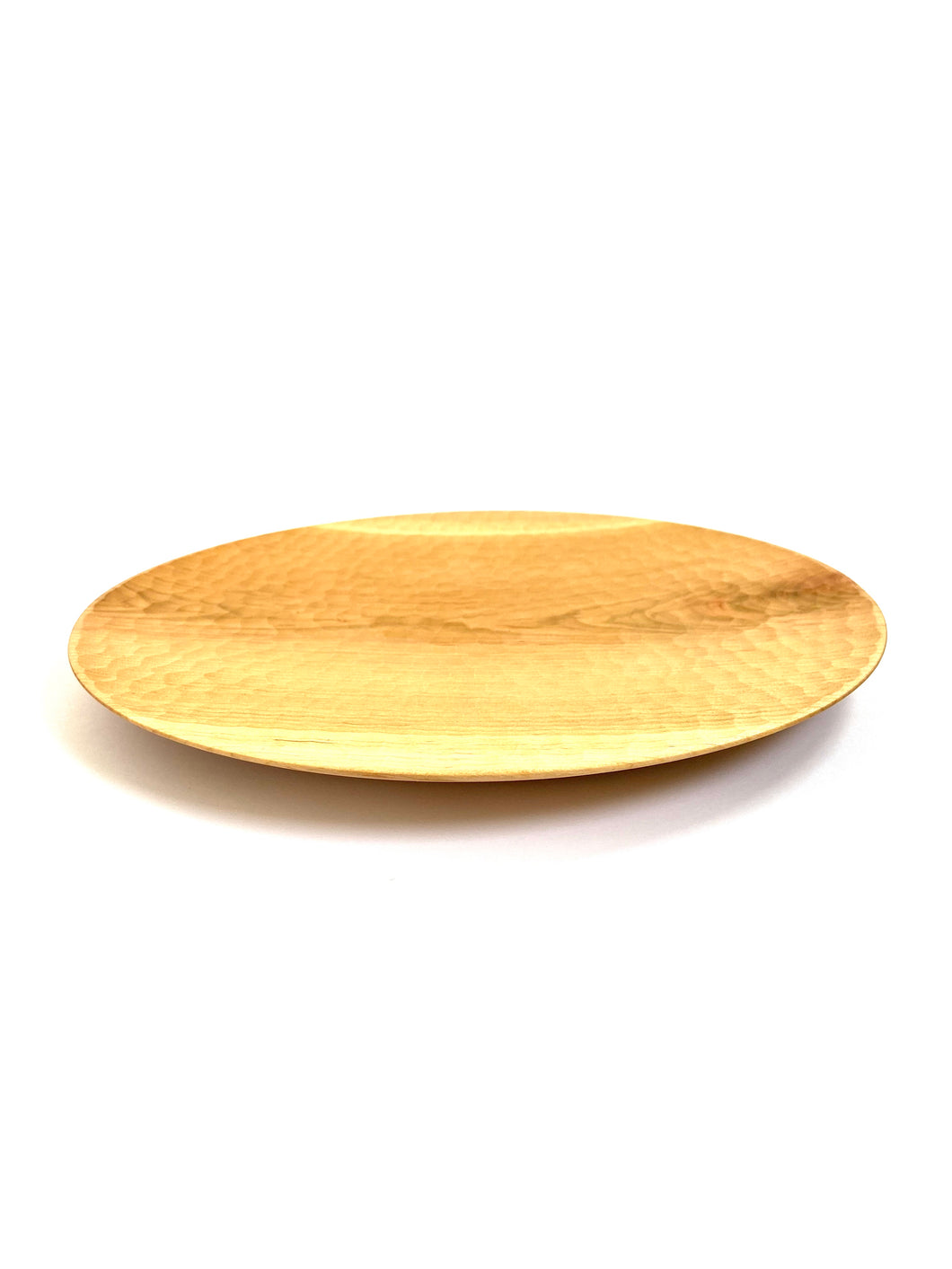 Japanese Handcrafted Hand curved Wooden Plate Cherry