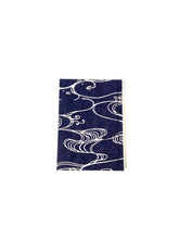Load image into Gallery viewer, Japanese Washi Hand Printed Notebook A5 Water - 和綴じノートA5 水