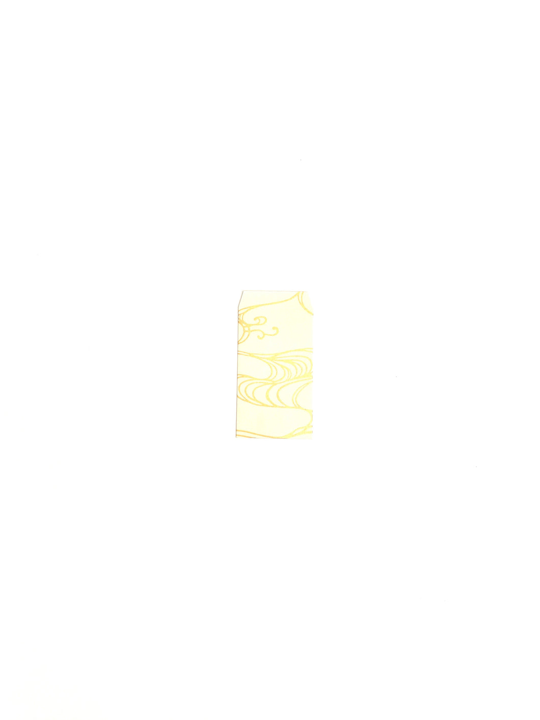 Japanese Washi Hand Printed Mini Envelopes Gold Water