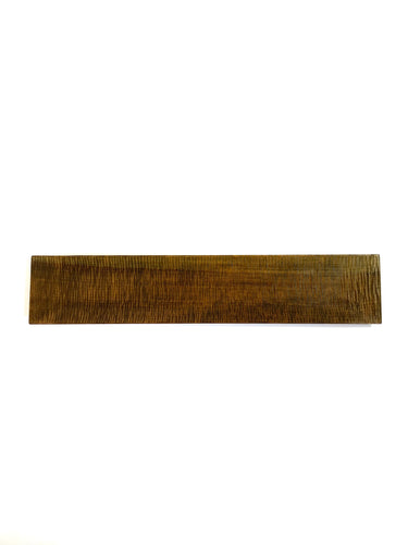 Japanese Handcrafted Wooden Iron Dyed Slim Rectangular Plate Cherry 9x45cm - 桜の鉄染め手彫り長皿