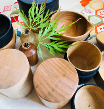 Load image into Gallery viewer, Japanese Handcrafted Wooden Katakuchi Bowl Cherry 8cm - 桜のミニ片口ナチュラル