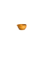 Load image into Gallery viewer, Japanese Handcrafted Wooden Katakuchi Iron Dyed Bowl Chestnut 8cm- 栗のミニ片口鉄染め