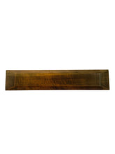 Load image into Gallery viewer, Japanese Handcrafted Wooden Iron Dyed Slim Rectangular Plate Cherry 9x45cm - 桜の鉄染め手彫り長皿