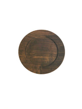 Load image into Gallery viewer, Japanese Handcrafted Wooden Iron Dyed Rim Plate Cherry 24cm -  染めリムプレート