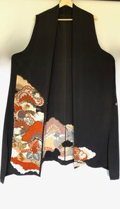 Vintage Japanese Silk Handmade Kimono Jacket - ヴィンテージ着物ジャケット