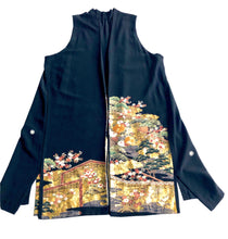 Load image into Gallery viewer, Vintage Japanese Silk Handmade Kimono Jacket 