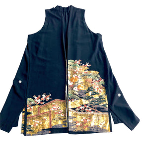 Vintage Japanese Silk Handmade Kimono Jacket 