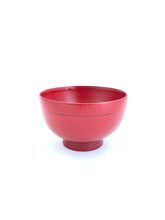 Load image into Gallery viewer, Japanese Lacquered Miso Soup Bowl - 漆塗り渕布汁椀